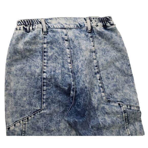 RETROFÊTE Myla Acid Wash Cropped acid-wash high-rise tapered jeans size 28 - Picture 12 of 15